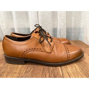 Cole Haan‎ Men's Dustin Cap Toe Brogue Oxford British Tan Style C25806 Men's 8.5